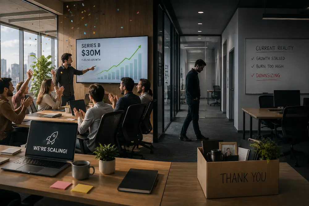 How Fast-Growing Startups Spend Their Way Into a Layoff